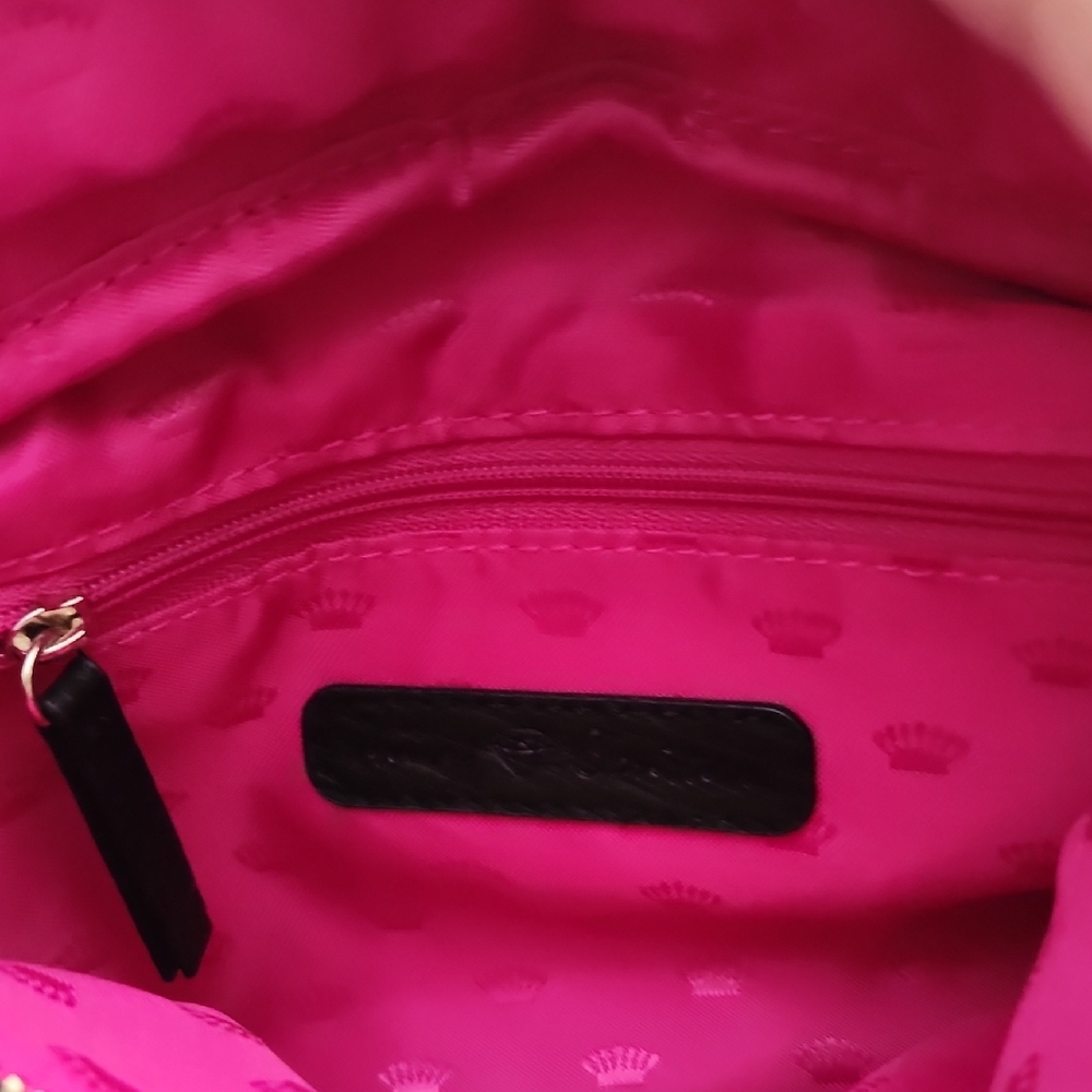 Juicy Couture Black Vegan Leather Fanny Pack / Belt Bag – Gold Logo - Picture 8 of 11